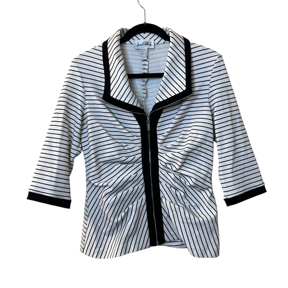 Joseph Ribkoff Ruched Blazer Jacket Sz 14